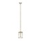 Elegant Designs 9.25" Adjustable Traditional Vintage Modern Industrial Farmhouse 1-Light Metal Hanging Ceiling Pendant, Antique Brass